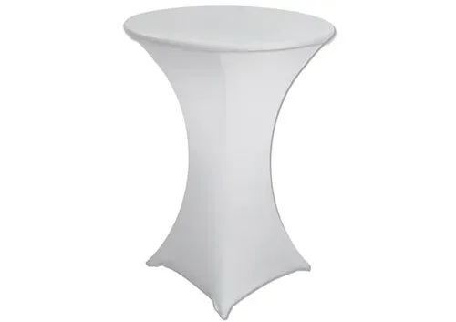 White Cocktail Table Cover (Spandex)